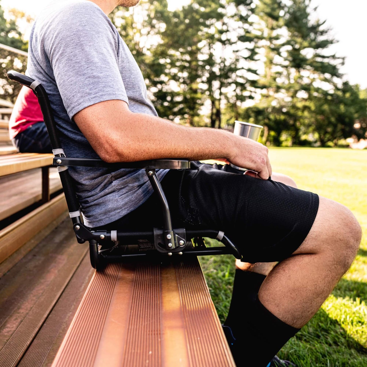 Big Comfort Stadium Chair™ with Armrests - Fan Day Ready
