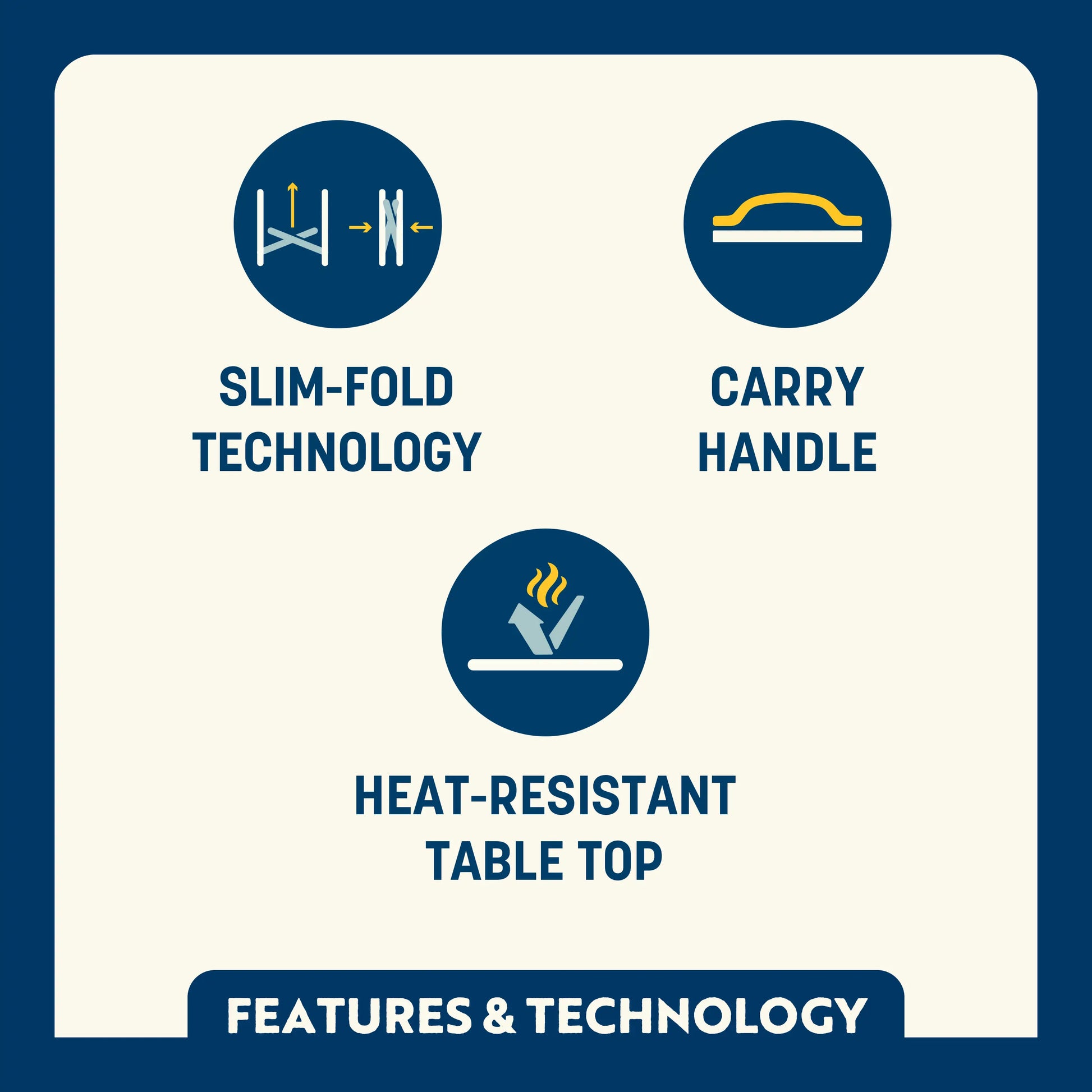 Slim-Fold Cook Station™ - Cookout Ready