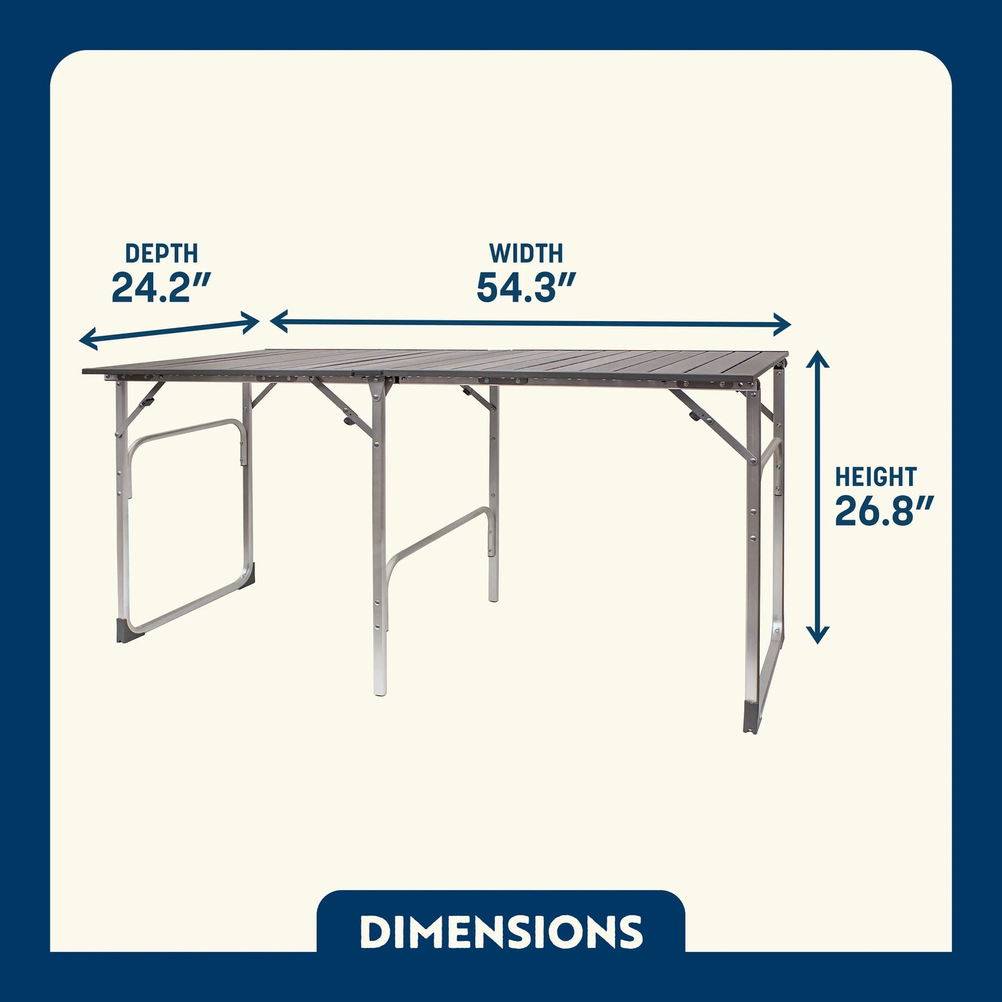 Slim-Fold Table - Camp Meal Prep