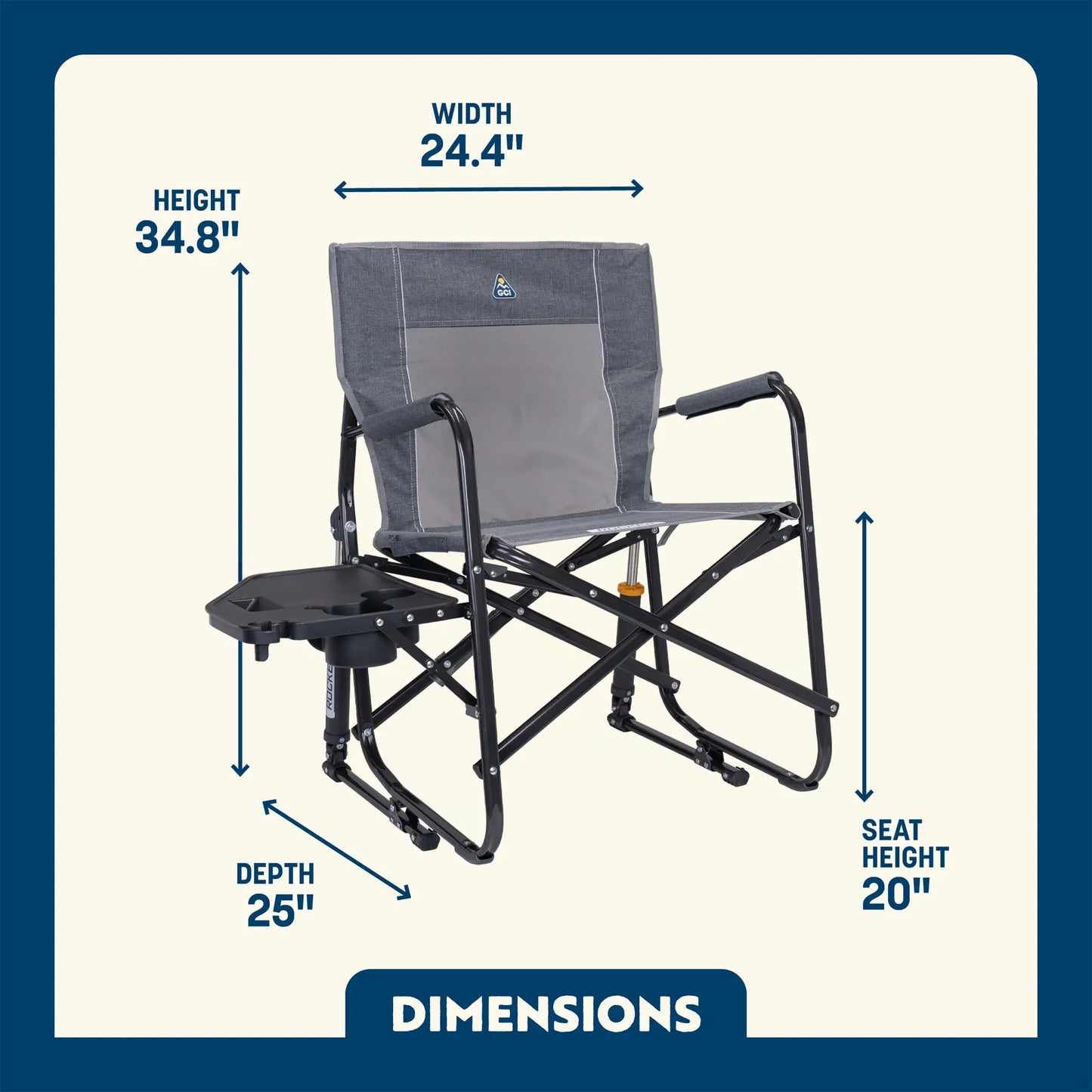Freestyle Rocker™ with Side Table - Fresh Air Style