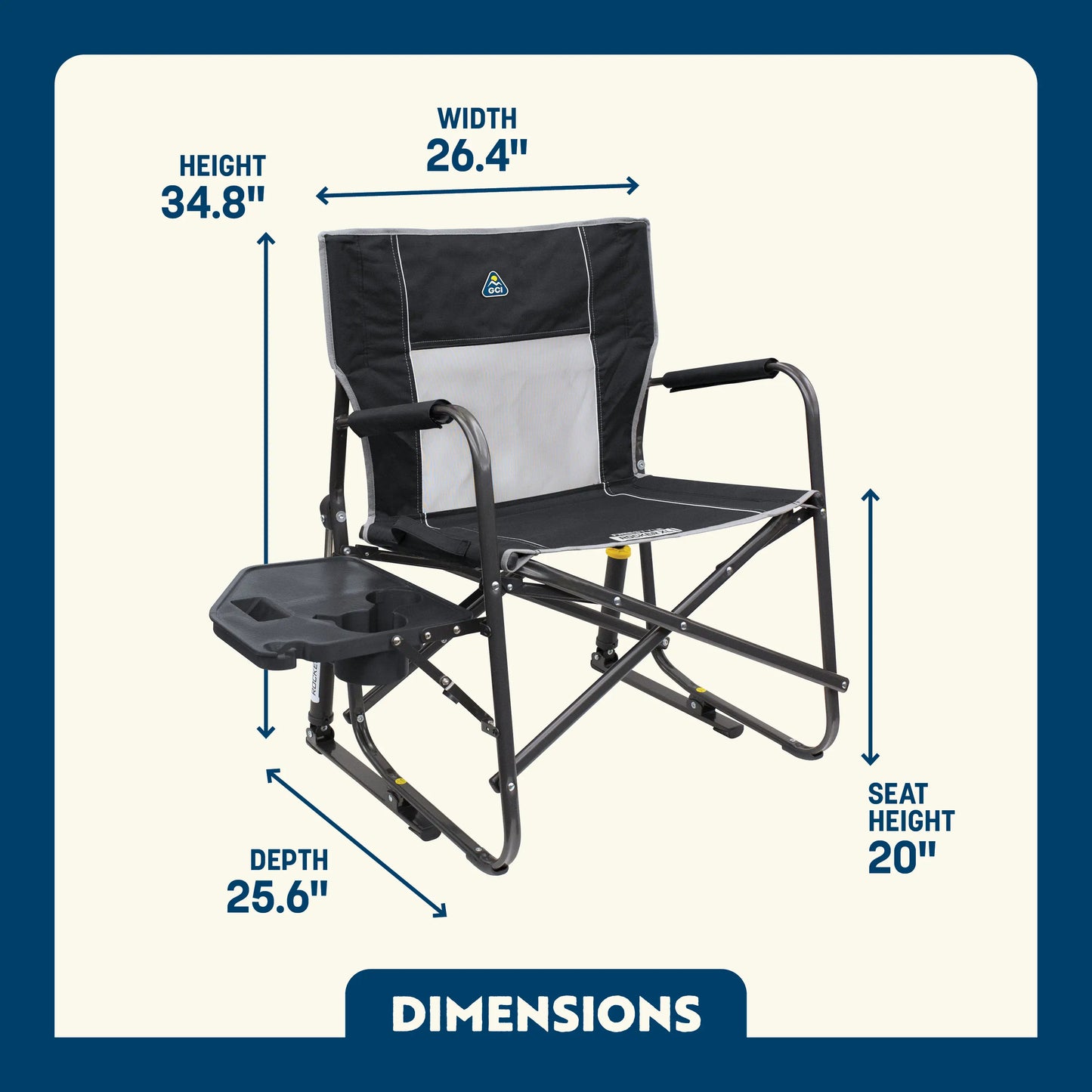 Freestyle Rocker XL™ with Side Table - Picnic Setup