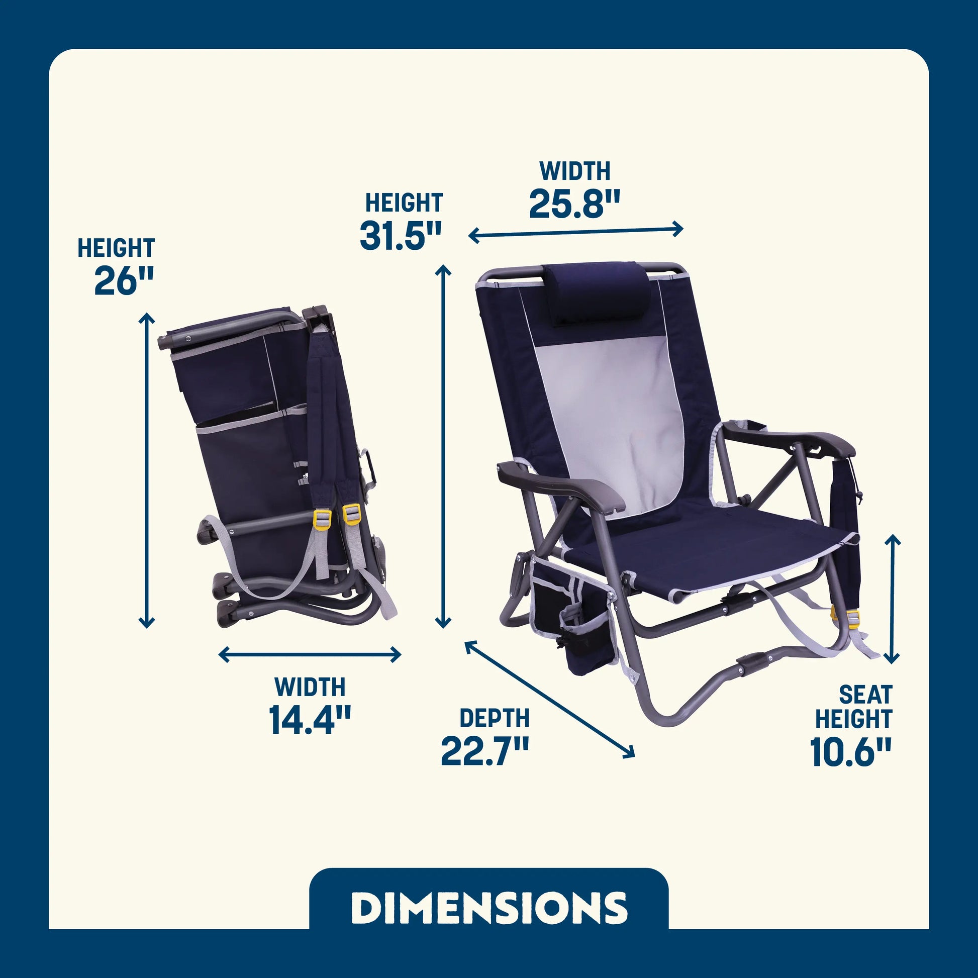 Bi-Fold Slim Event Chair™ - Travel Ready