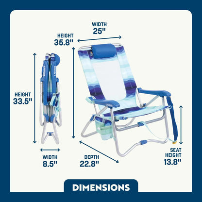 Bi-Fold Beach Chair™ - Shoreline Retreat