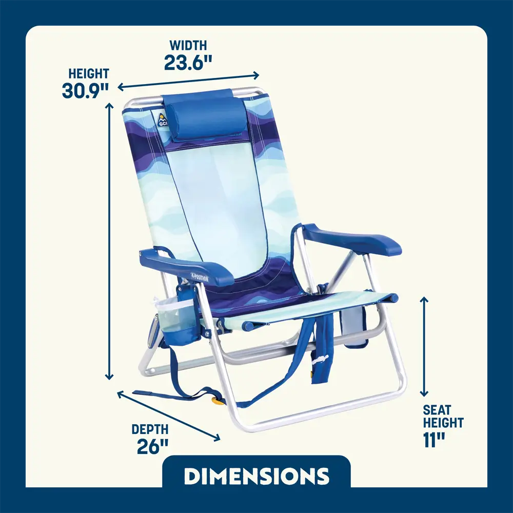 Backpack Beach Chair™ - Coastal Ready