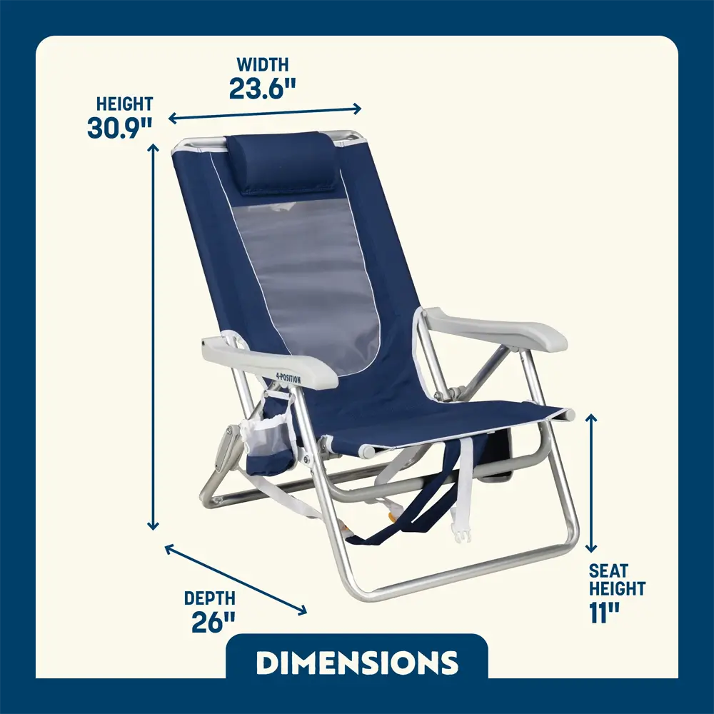 Backpack Beach Chair™ - Coastal Ready