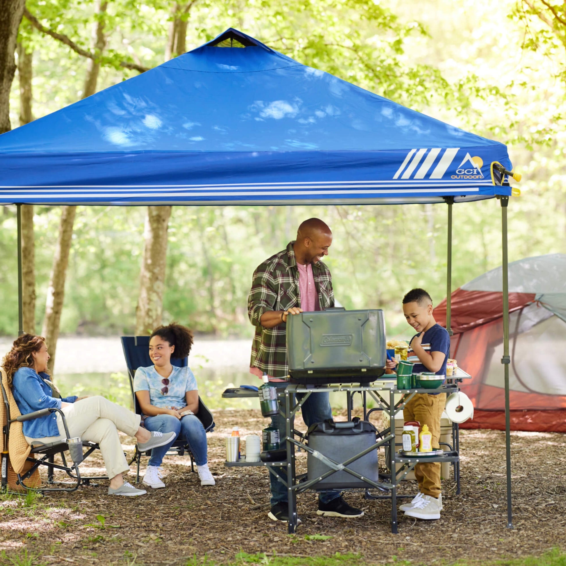 Slim-Fold Cook Station™ - Cookout Ready