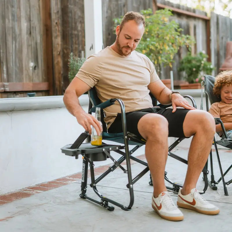 Freestyle Rocker™ with Side Table - Tailgate Prep