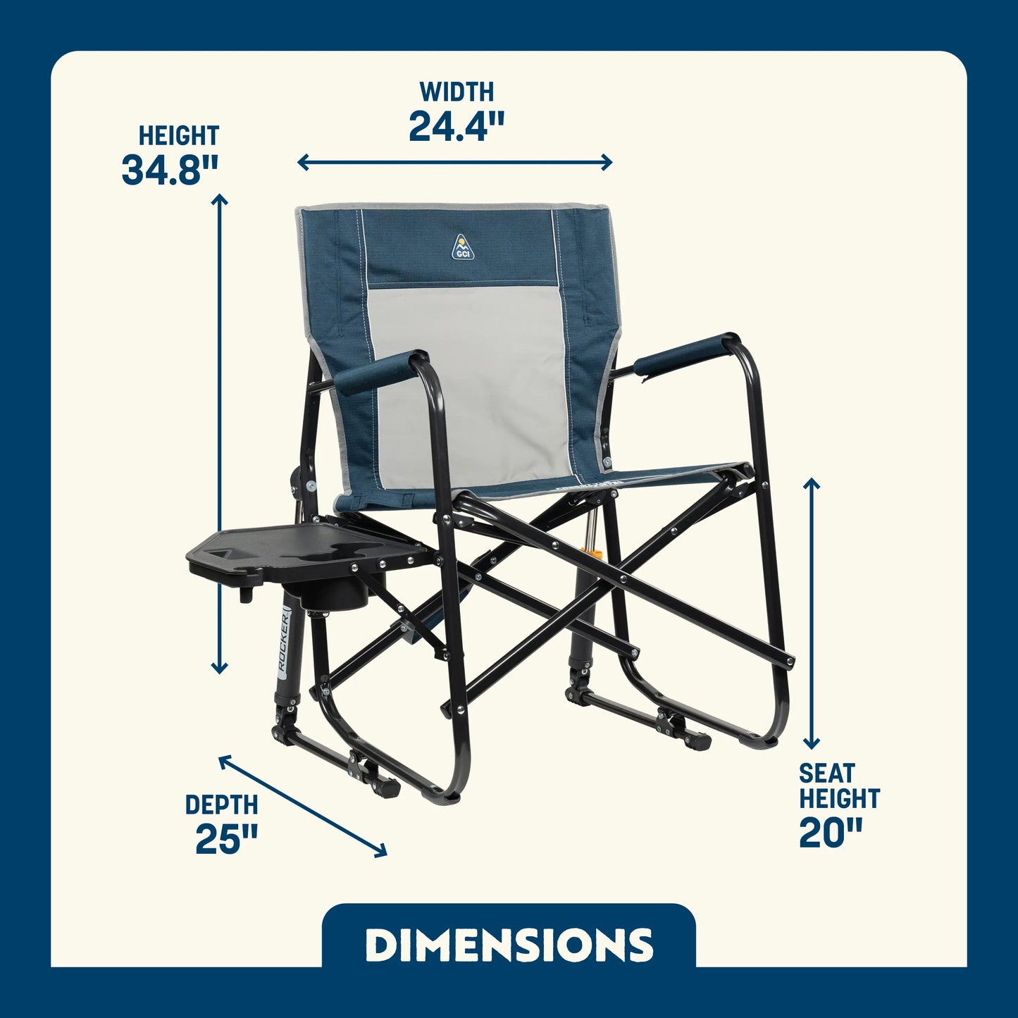 Freestyle Rocker™ with Side Table - Fresh Air Style