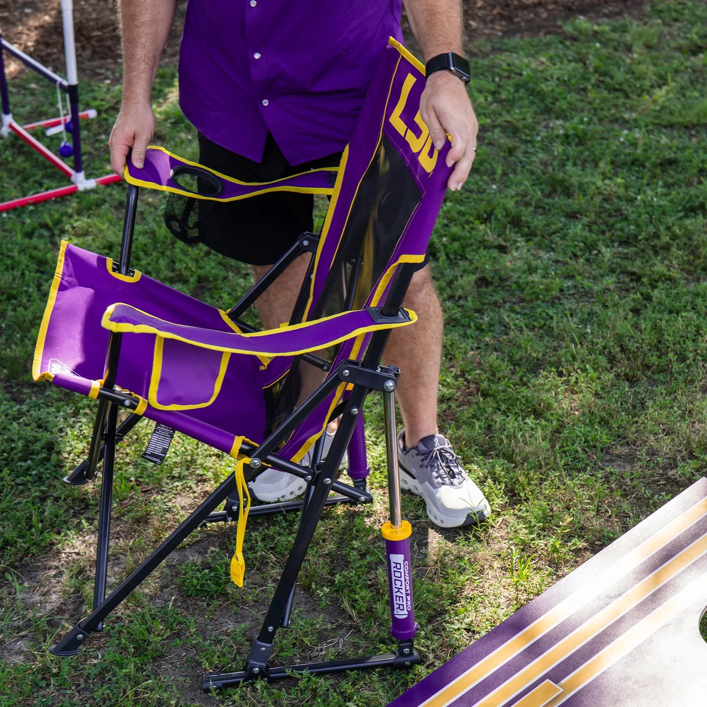 College Comfort Pro Rocker™ - LSU Tigers - Stadium Side Ready