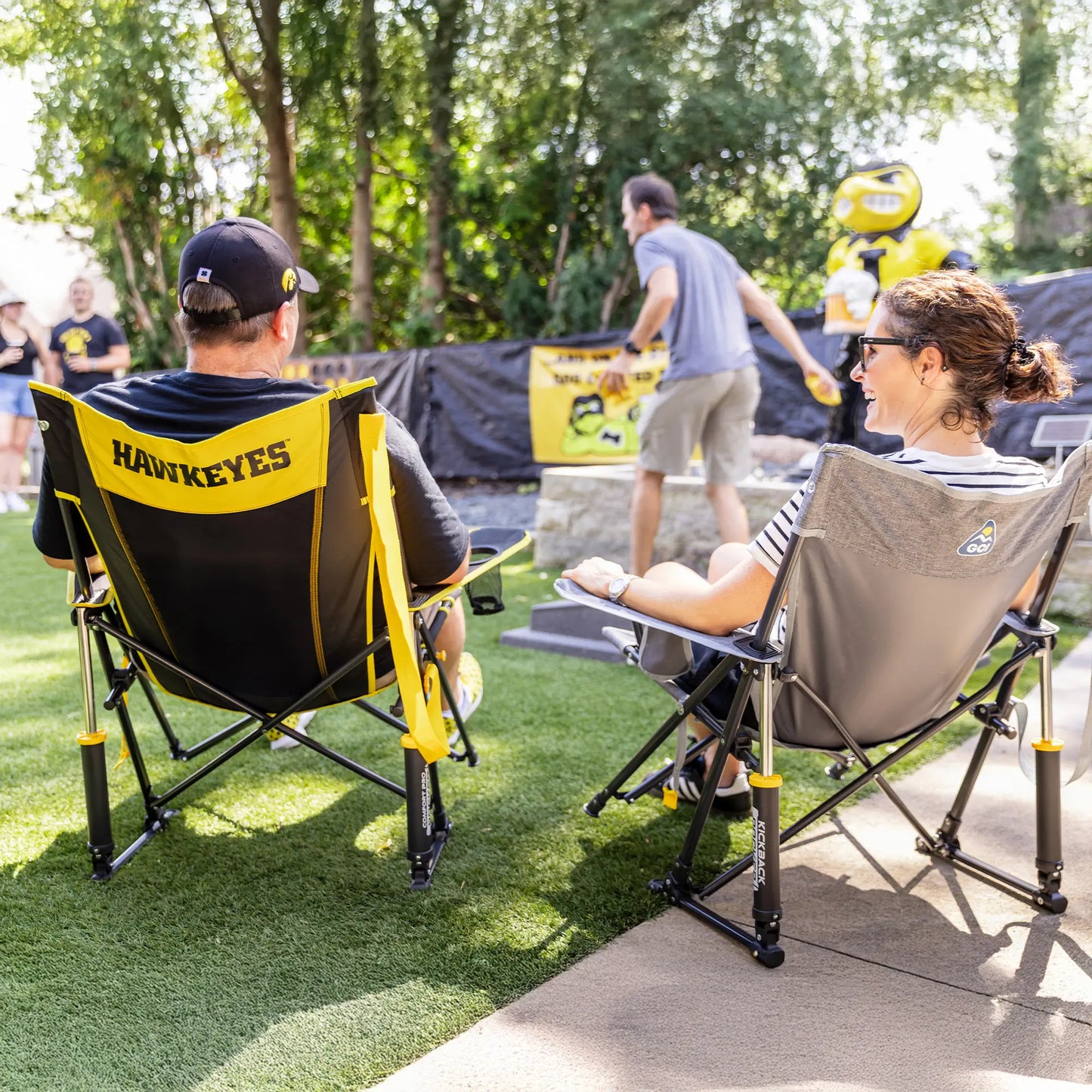 College Comfort Pro Rocker™ - Iowa Hawkeyes - Victory Style