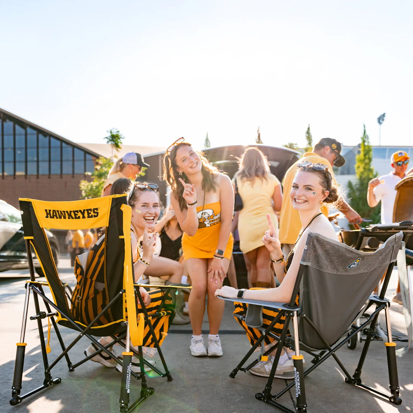 College Comfort Pro Rocker™ - Iowa Hawkeyes - Victory Style