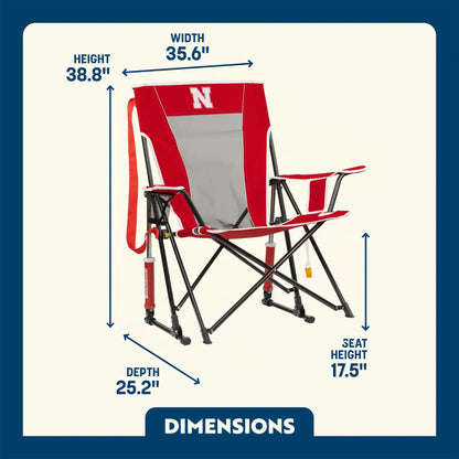 College Comfort Pro Rocker™ - Nebraska Cornhuskers - Home Team Ready