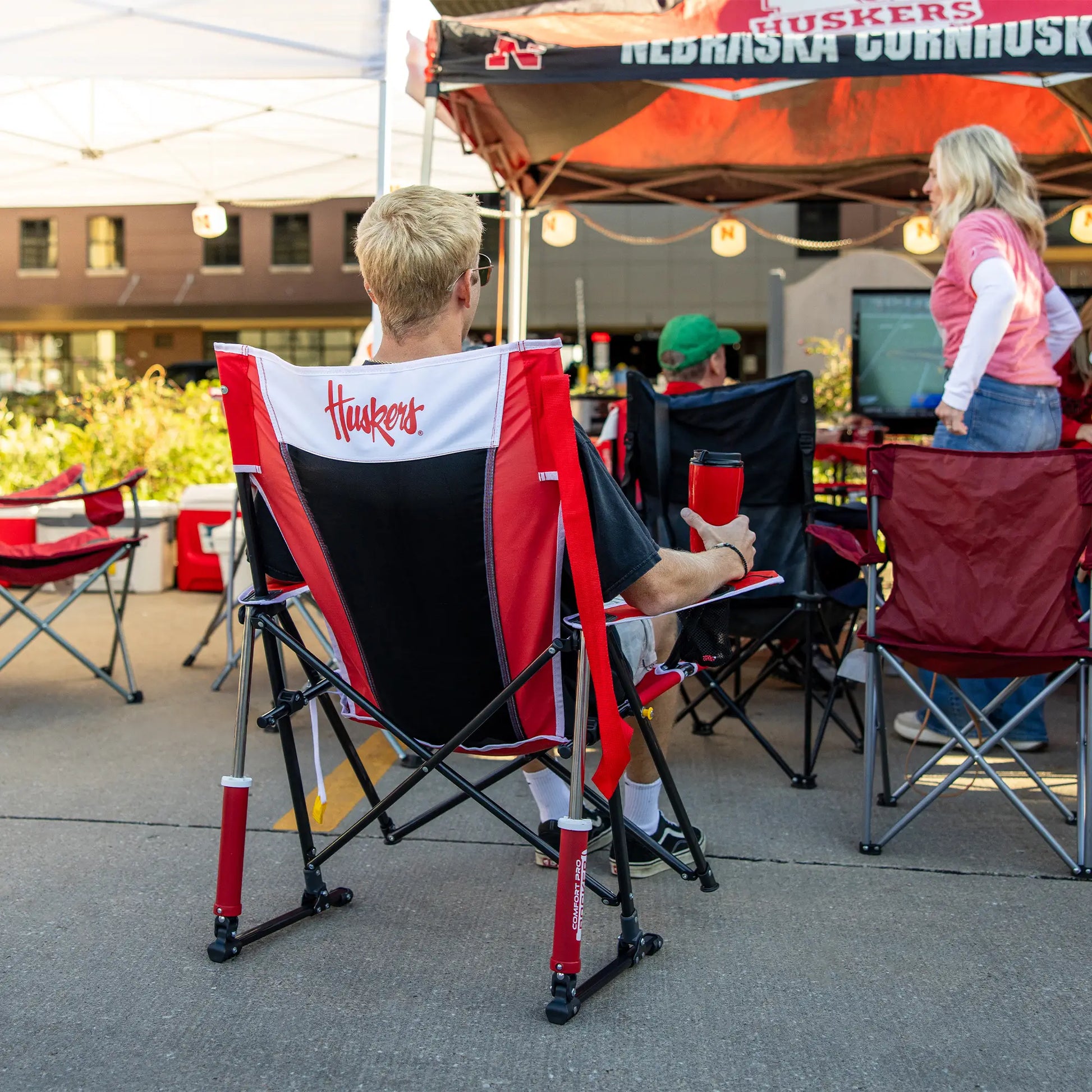 College Comfort Pro Rocker™ - Nebraska Cornhuskers - Home Team Ready