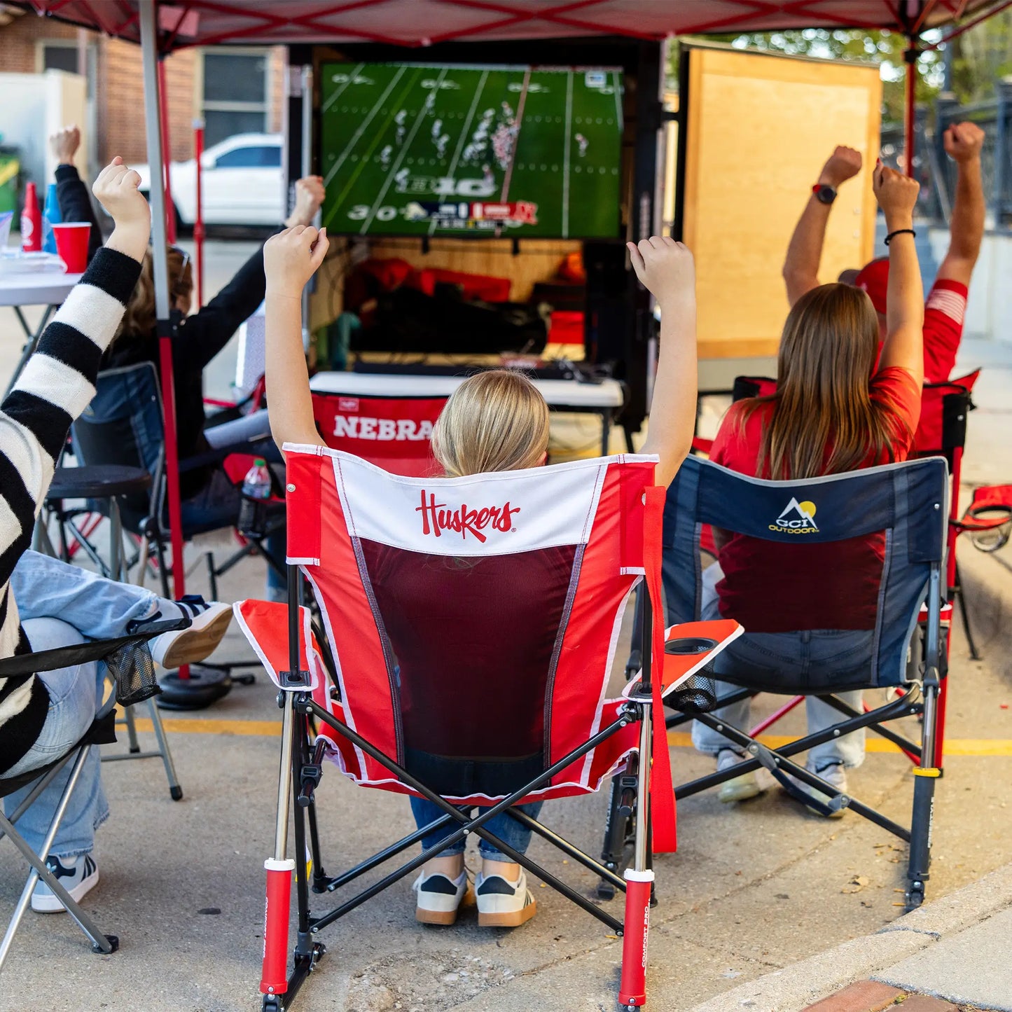 College Comfort Pro Rocker™ - Nebraska Cornhuskers - Home Team Ready