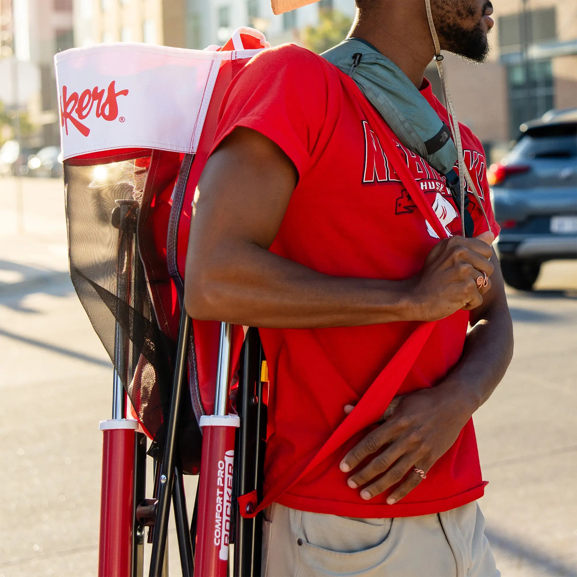 College Comfort Pro Rocker™ - Nebraska Cornhuskers - Home Team Ready