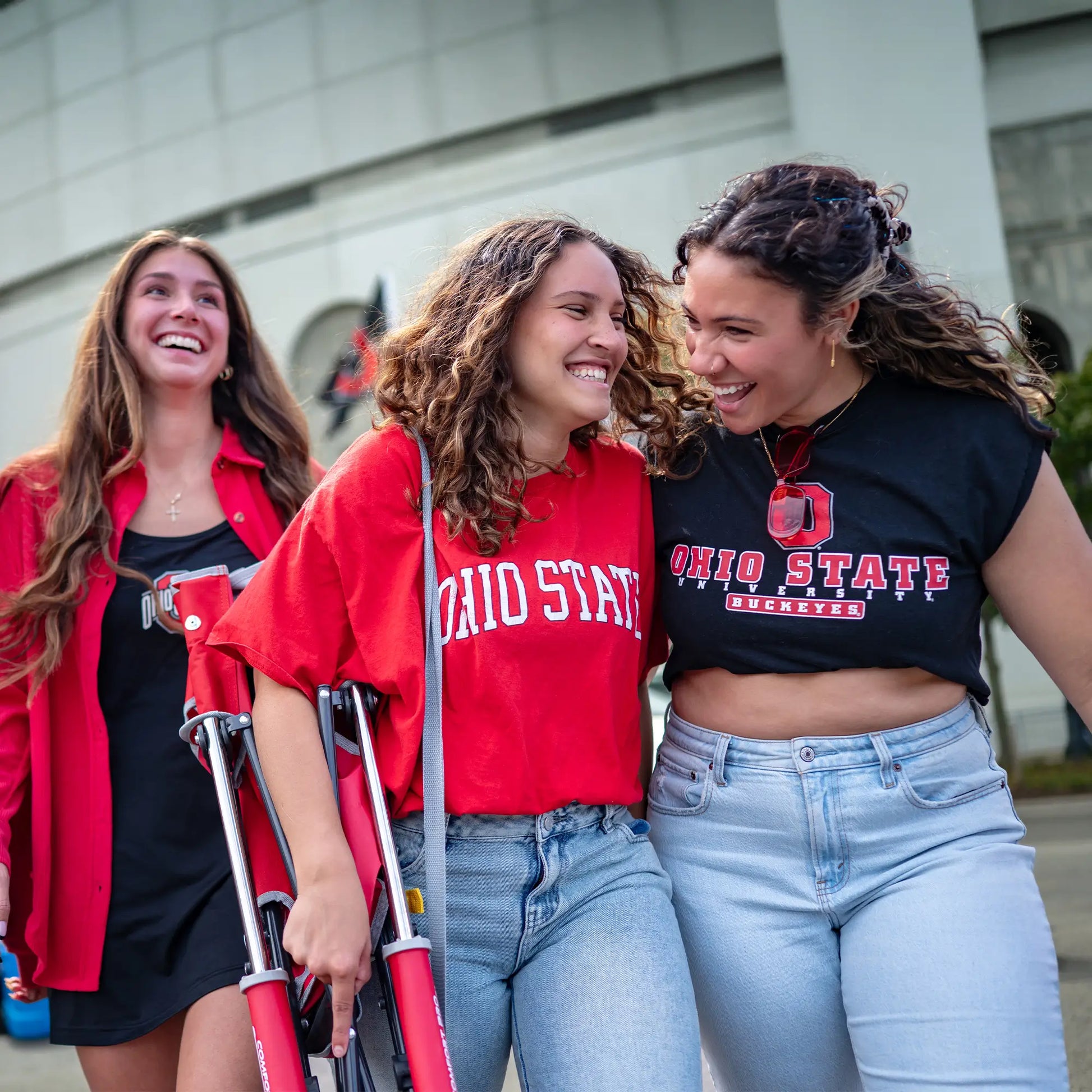 College Comfort Pro Rocker™ - Ohio State Buckeyes - Trackside Style
