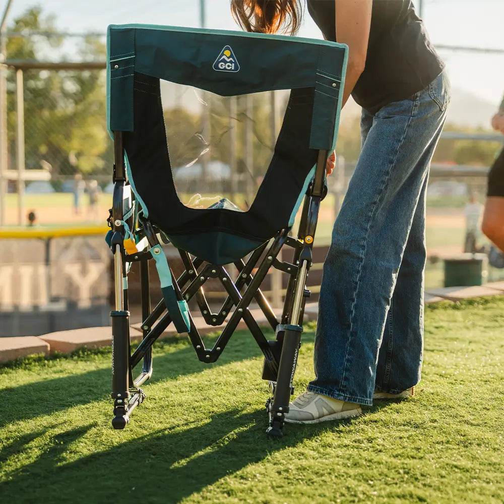 Stowaway Rocker™ with Side Table - Backyard Prep