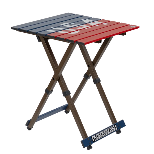 Compact Camp Table 20™ - USA Anniversary Deluxe - Travel Camp Setup