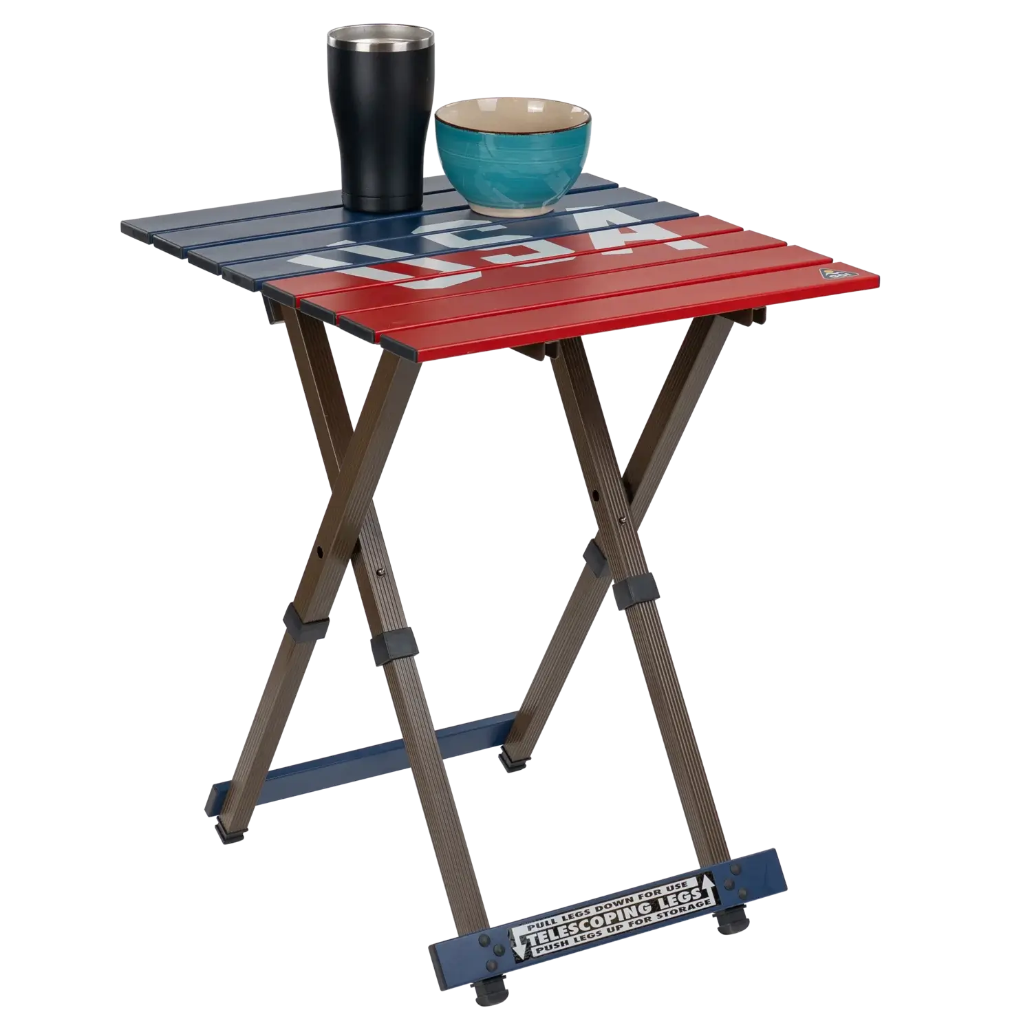 Compact Camp Table 20™ - USA Anniversary Deluxe - Travel Camp Setup