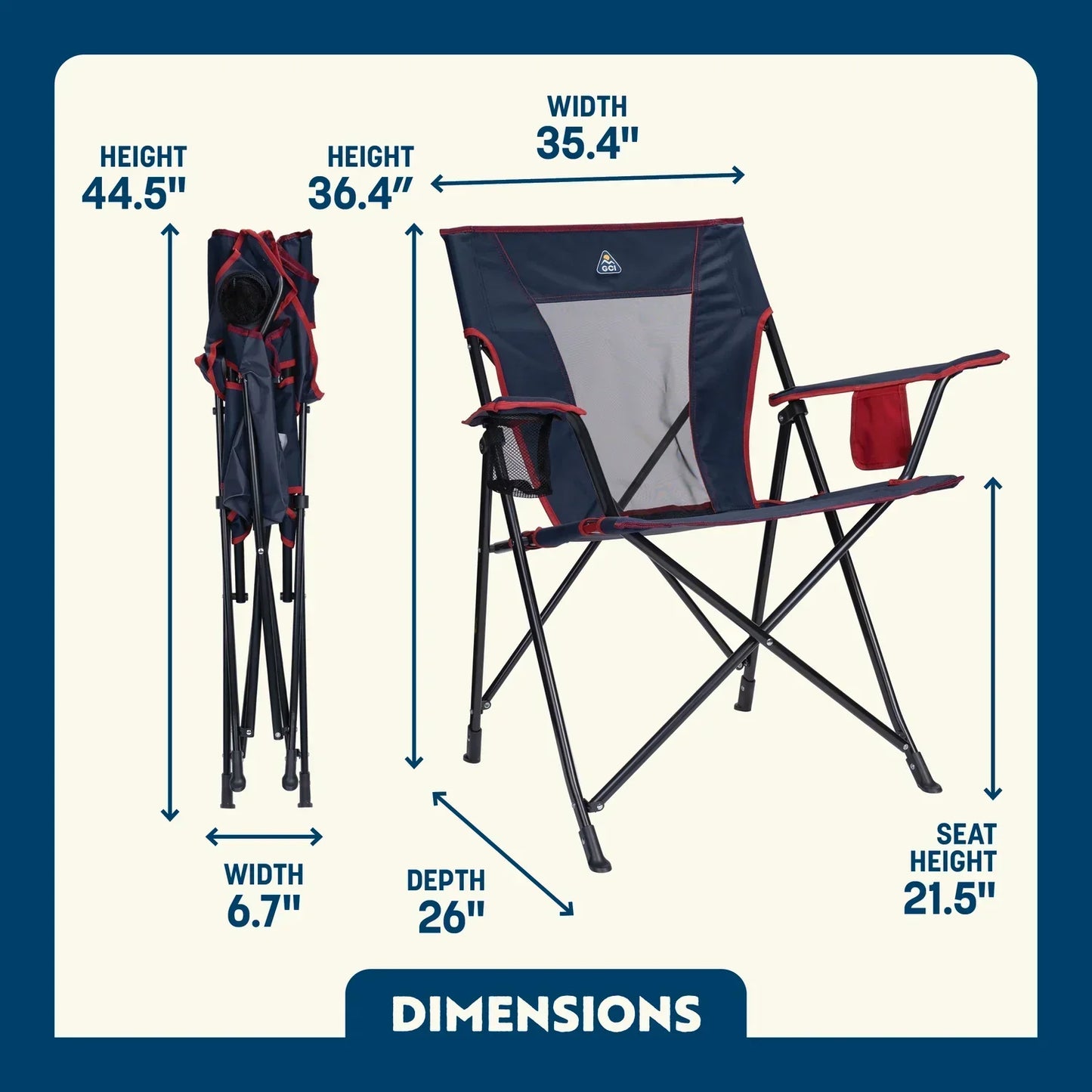 Comfort Quad Chair™ - Campfire Comfort