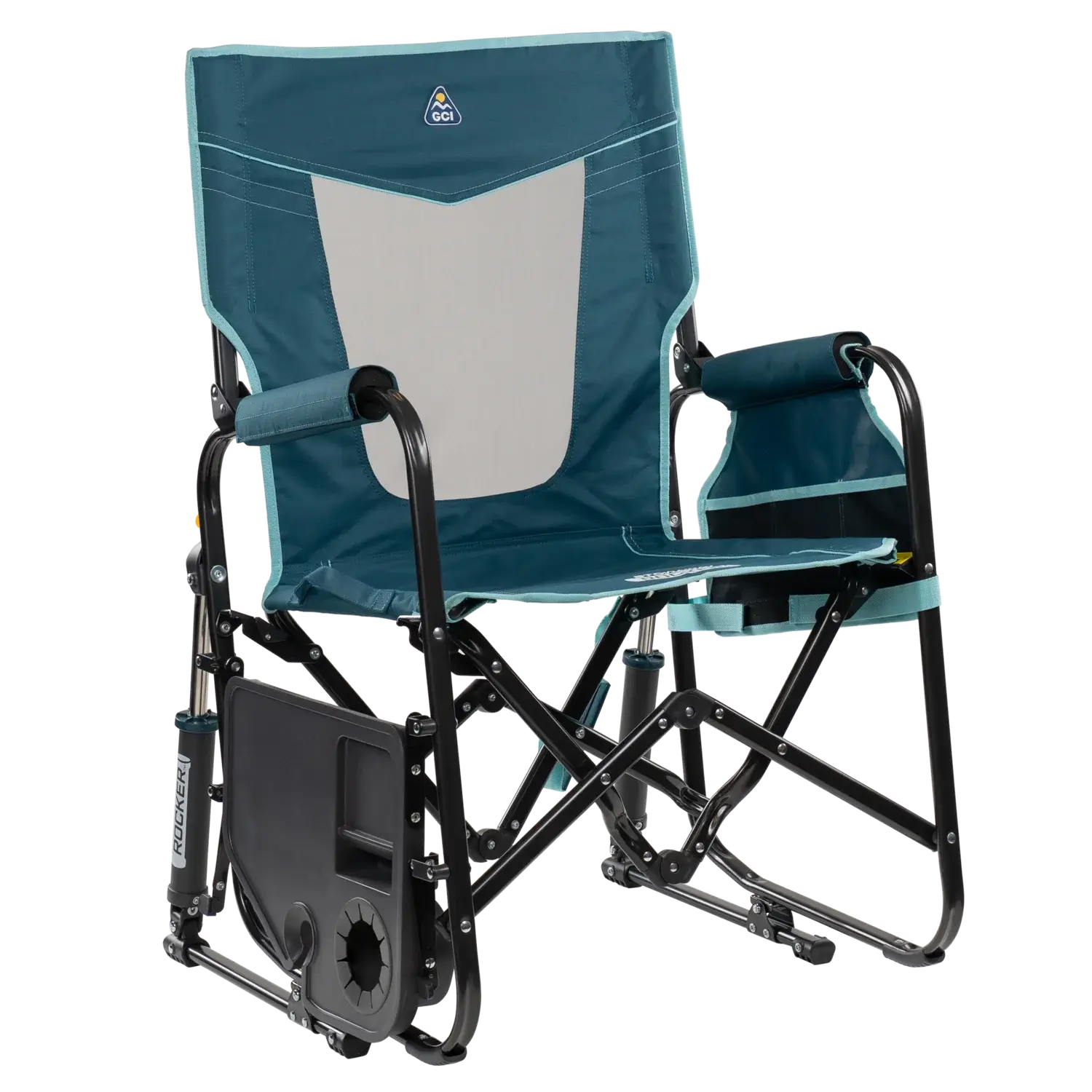 Stowaway Rocker™ with Side Table - Backyard Prep